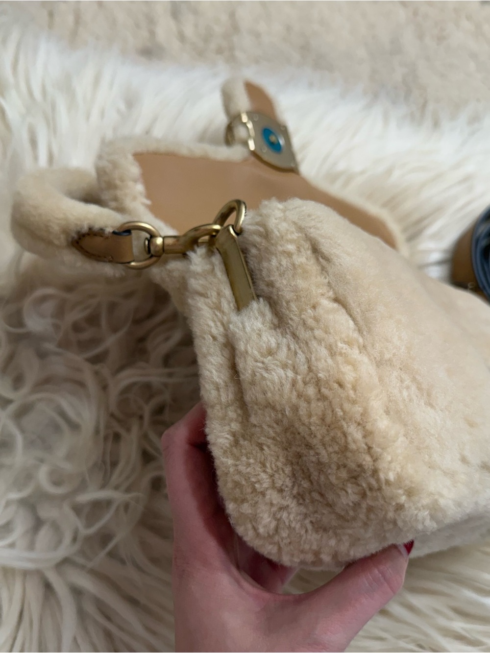 Coach Pillow Tabby Shoulder Bag Shearling 26 - Picture 10 of 15